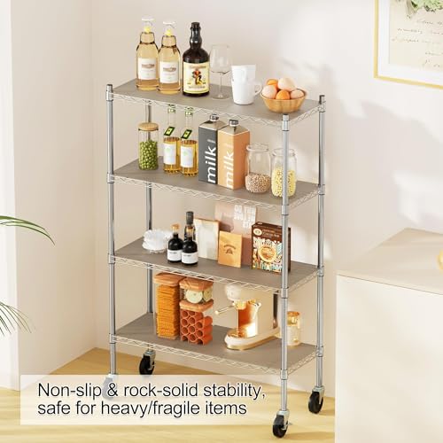 Auslar 14" X 36" Shelf Liners 4-Pack Waterproof Graphite for Wire Shelving - color: Graphite