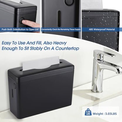 Multifold Paper Towel Dispenser Countertop - color: 5857s-black