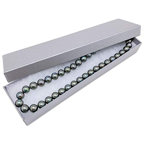 TheDisplayGuys 100 Cardboard Jewelry Gift Boxes with Inserts - Pearl Gray - color: Pearl Gray, size: 1 Count (Pack of 100)