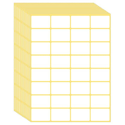 480 Pcs White Blank Labels Self Adhesive Library Book Spine Labels 1" x 1.5" Mailing Address Label Stickers Small Barcode Labels for Laser/Ink Jet Printers - color: 480pcs 25x38mm