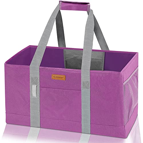WONDAY RoseRed Foldable Utility Tote Bag, Reusable Grocery Bag - color: Rosered