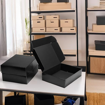 Rempry 6 Pack 12x9x3 Black Shipping Boxes, Large Cardboard Mailer Boxes for Small Business Shipping Packaging - color: Black, size: 12X9X3-6 Pack