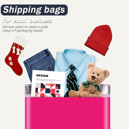 Poly Mailer 14.5x19 Inch 50Pcs, Shipping Bags for Clothing, Rose Red - color: Rose Red, size: 14.5x19 Inch 50Pcs