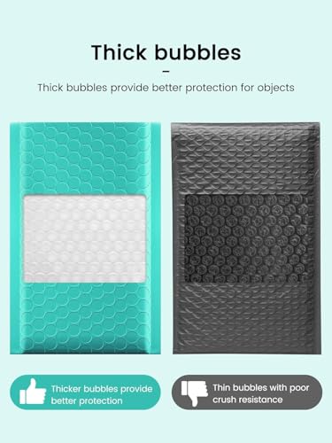 GSSUSA Teal Bubble Mailers 6x9 Small Padded Envelopes 3000 Pack Self-Seal - color: Teal, size: 6x10 3000pc