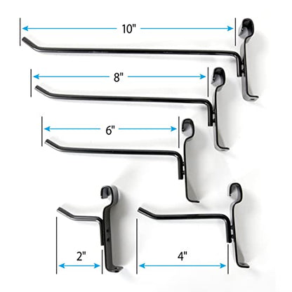 SSWBasics 50 Gridwall Hooks - 10 Each - 2",4",6",8",10"
