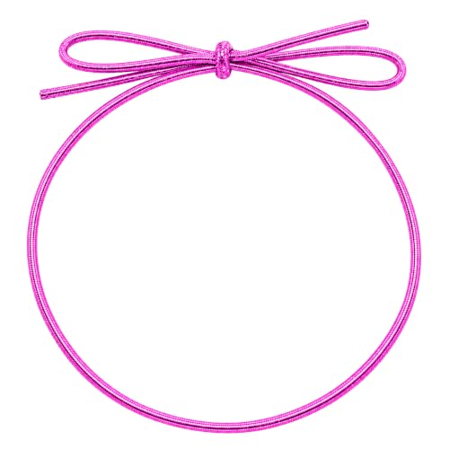 Mandala Crafts 4.5 Inch Pink Pre-Tied Stretch Loops for Gift Wrapping - color: Pink, size: 4.5 Inches
