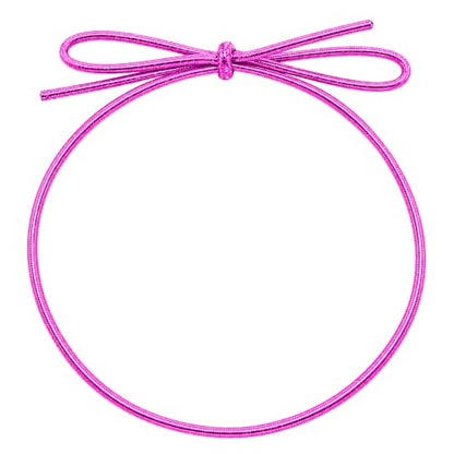 Mandala Crafts 4.5 Inch Pink Pre-Tied Stretch Loops for Gift Wrapping - color: Pink, size: 4.5 Inches