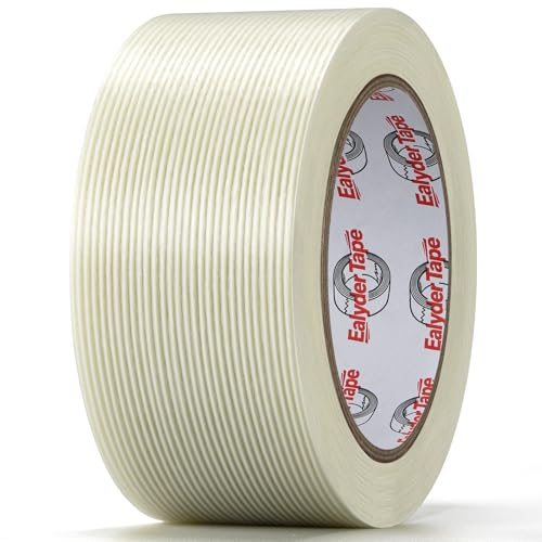 Transparent Fiberglass Tape 2" x 30Yd 5.5 Mil Filament Strapping Tape
