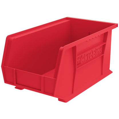 SI Shelving Inc. 14¾"d x 8¼"w x 7" h Stacking Akro Bins, Red, 12 Count