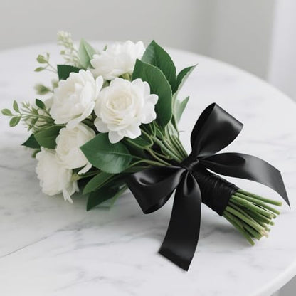 KINGLAKE Black Satin Ribbon - 1-1/2'' x 100 Yards for Gift Wrapping - color: Black, size: 1 1/2 Inch x 100 Yards
