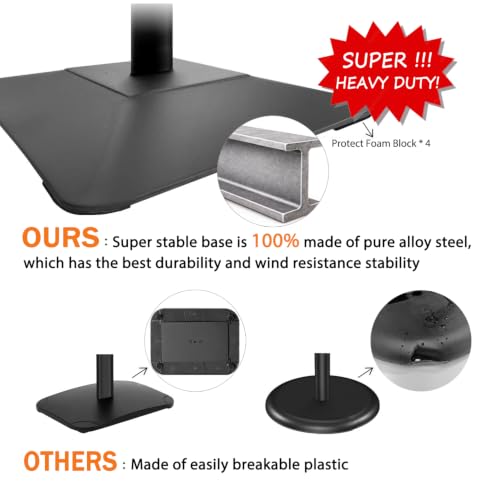 Sign Stand for Display, Ultra Stable Heavy Duty Pedestal Signage Holder - size: 11x17 3Pack, style: Black