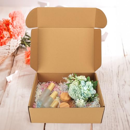 PHAREGE 6 Pack 12x9x4 inch Cardboard Shipping Boxes, Brown Gift Boxes - color: Brown, size: 12x9x4 inch 6 Pack