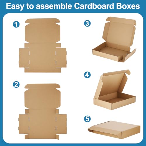 Famagic 30 Pack 11x8x2 Brown Shipping Boxes for Small Business, Book, Gifts - color: Brown, size: 11x8x2" 30pcs