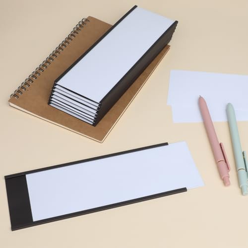 C Channel Magnetic Labels Holders, 30 Pack 3'' x 8'' for Metal Racks - size: 3 x 8 Inch