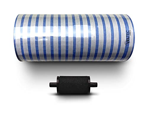 Veltec Premium Pricing Labels for Monarch 1110 Price Gun, 16 Rolls, 17,000 Labels, Ink Roller Included (Blue) - color: Blue