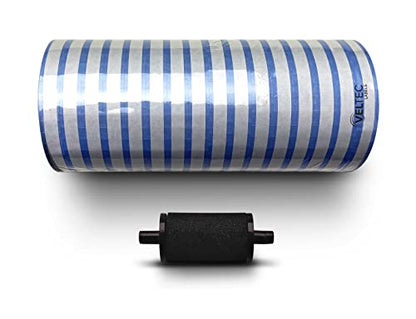 Veltec Premium Pricing Labels for Monarch 1110 Price Gun, 16 Rolls, 17,000 Labels, Ink Roller Included (Blue) - color: Blue