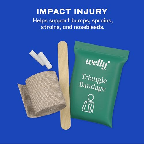 Welly Comprehensive First Aid Kit - FSA Eligible - Adhesive Bandages, Tape and Non-Stick Pads, Butterfly Strips, Cleansing Wipes, Ointments, Gauze, and More - 240 Pieces - color: Comprehensive First Aid Kit