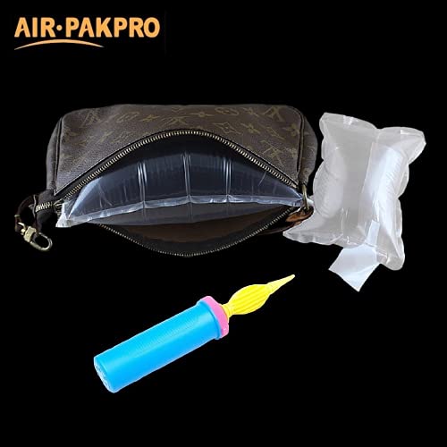 100 Pack,Free Hand Pump AIR PAKPRO 3.5x5.9inch Clear Plastic Inflatable Air Packaging Bags Air Pillows Air Cushions Buffer Bags Void Fill Cushioning for Shipping and Packaging,VFC0915 - color: 3.5x5.9inch