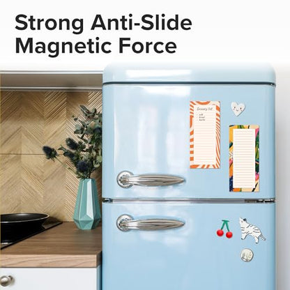 X-bet MAGNET Magnetic Notepads for Fridge, 4 Pads x 30 Sheets, Grocery List - color: Notepads 120 pcs