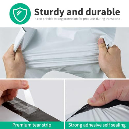 Poly Mailers 14.5"x19" White Shipping Bags Self-Sealing Mailing Envelopes Waterproof and Tear Proof Small Business Plastic Bags for shipping (14.5x19‘’ 200 Pcs) - size: 14.5x19‘’ 200 Pcs