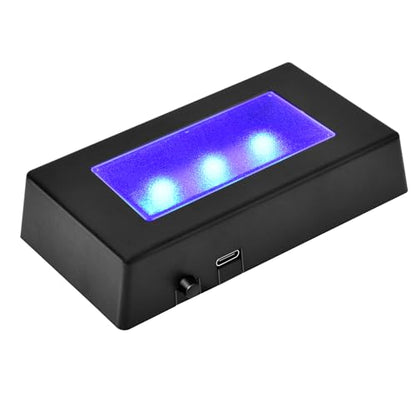 IFOLAINA LED Light Base Multicolor Rectangle Display Stand for Crystal Art