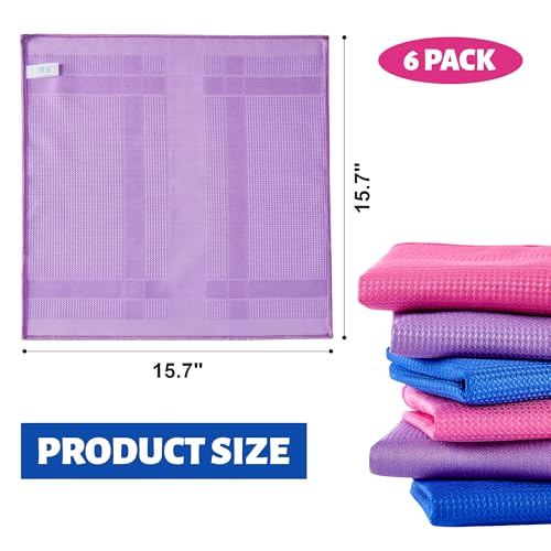 JOYMOOP Microfiber Cleaning Cloth, 5 Piece Set, Extra Large, Multi Color - color: T