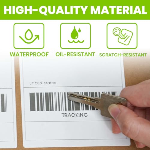 ADHES 4x6 Thermal Shipping Labels 4 Pack – 220 Labels Per Roll, 880 Total