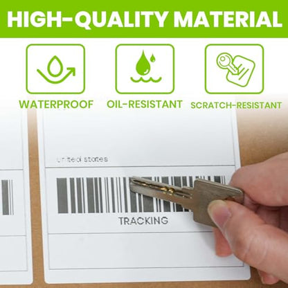 ADHES 4x6 Thermal Shipping Labels 4 Pack – 220 Labels Per Roll, 880 Total