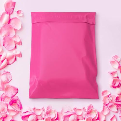 KKBESTPACK Pink Poly Mailers 10x13 in, Shipping Bags, 50 Pcs - color: Pink, size: 10" x 13" 50 pcs