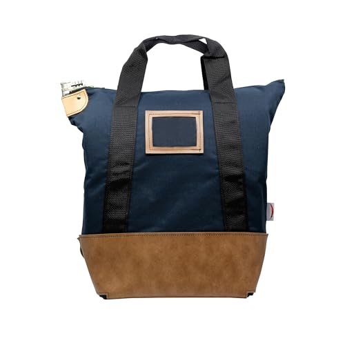 Locking Heavy Duty Courier Bag, 18x18x8 inch - color: Navy Blue