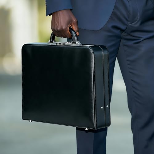 LOCKCURX Briefcases for Men, Anti-Theft Longwave Lock, 16 Inch Laptop - color: Black, size: Longwave Lock
