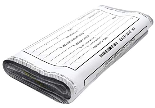 Secur-Pak Deposit Bags - Pack of 100 - Bill Capacity - color: White, size: 15x20 (6000 cap)