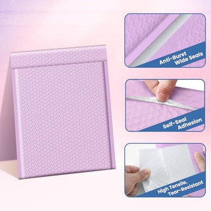 Fuxury Bubble Mailers Bulk 10x13 Inch Lavender 250 Pack - color: Lavender, size: 10x13" 250PC