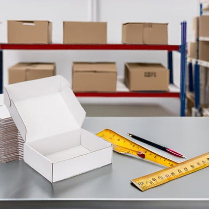 8x5x2 White Shipping Boxes for Small Business, Packing, 25 Pack - color: White, size: 8x5x2 Inch