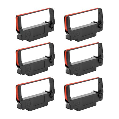 6X Yuanqimm ERC-30 ERC-34 ERC-38 B/R Ribbon Black and Red Ink Cartridge