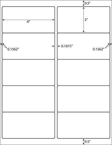 BESTEASY 10-UP Address Labels,/Address Mailing Labels 1000 Sheets Shipping Sticker Labels Compatible Laser/Ink Jet Shipping Labels(10000 Labels) - size: 1000 sheets, style: 10 up-2"x4"