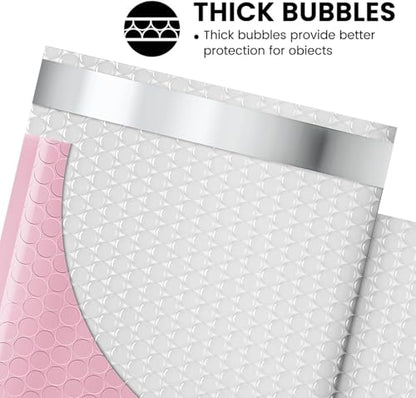 Fuxury Bubble Mailers 6x10" Light Pink Padded Envelopes 1000Pack - color: Light Pink, size: 6x10" 1000PC