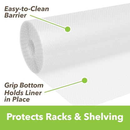 Duck EasyLiner Clear Classic Non Adhesive Shelf Liner, 20 in x 24 Ft 1 Roll - size: 20-Inch x 24 Feet