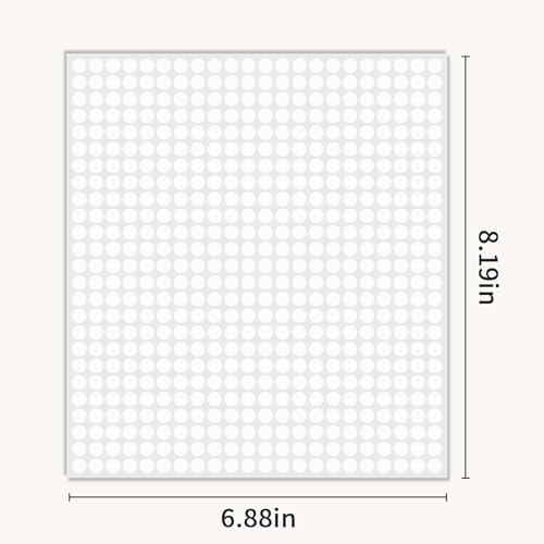 1/4" White Dot Stickers Small Tiny Mini Little Circle Stickers - color: White, size: 1/4 INCH