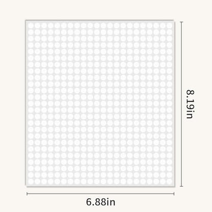 1/4" White Dot Stickers Small Tiny Mini Little Circle Stickers - color: White, size: 1/4 INCH