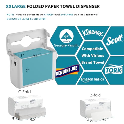 Ultra Large C Fold Paper Towel Dispenser Countertop - M7 D-3409 Lavender - color: D-44 Lavender