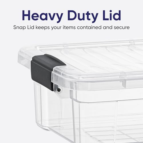 Superio Storage Container Organizing Bin with Removable Tray Plastic Tools, Sewing, Crafts Box, 4.5 Qt. - size: Small 4.5 Qt. Flat
