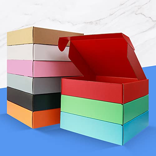 Dark Green Shipping Packaging Box Mailer E-Commerce Packing 20Pcs13×9×2Inch - color: Dark Green