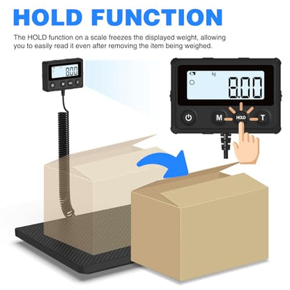 MAXUS Shipping Scale 440LB/10g Accuracy, Postal Scale for Packages - color: Black