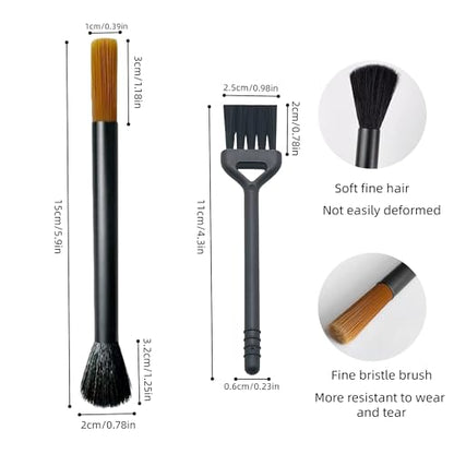 4 PCS Coffee Grinder Cleaning Brush, Espresso Brush Accessories Machine Cleaning Brush for Barista and Home Kitchen - color: Black-4 PCS