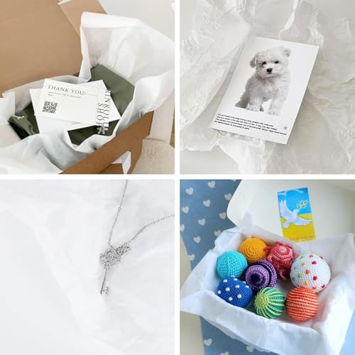 Simetufy 115 Sheets 20x30 White Tissue Paper for Gift Bags - color: white, size: 115 sheets