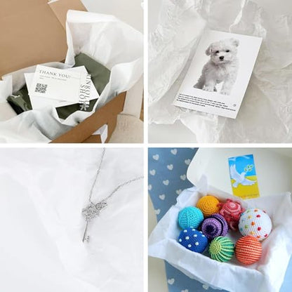 Simetufy 115 Sheets 20x30 White Tissue Paper for Gift Bags - color: white, size: 115 sheets