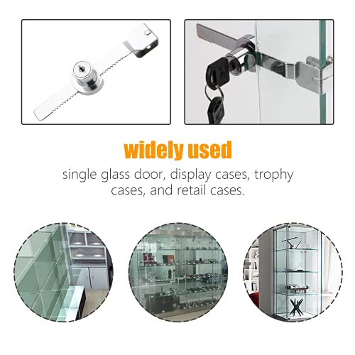 4 Pack Sliding Glass Door Lock, Keyed Alike Showcase Display Case - size: 5.56 inch / 141mm - 4 Pack