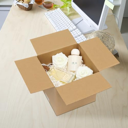5 Pack 8x8x8 Shipping Boxes Brown Corrugated Cardboard Mailers - size: 8x8x8in