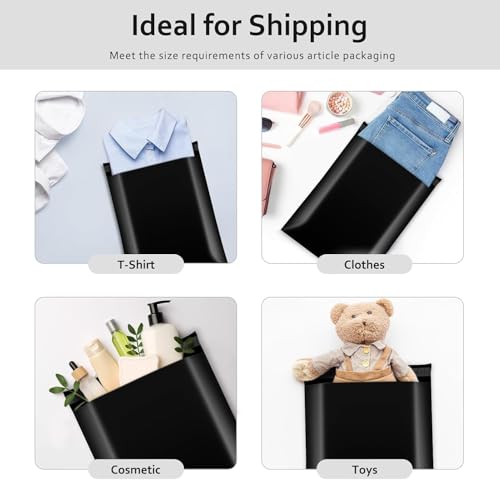 Metronic Poly Mailers 10x13 2400PC Shipping Bags Bulk for Small Business - color: Black, size: 10x13 2400PC